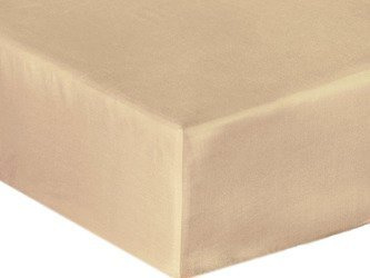 Bavlnené Prestieradlo Saténové s Gumičkou Béžový 18