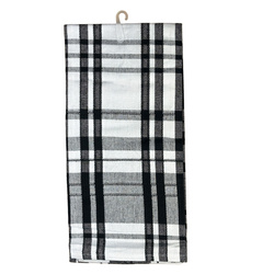 Bavlnené Kuchynské Utierky Adela Biela čierna 45x65 cm