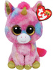 Plyšový Maskot TY Beanie Boos Jednorožec Fantasia 15 cm