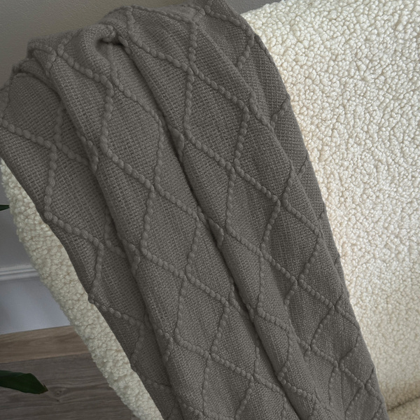 Deka Žakárová So Strapcami Neria Grafitový Tmavosivý 150x200 cm