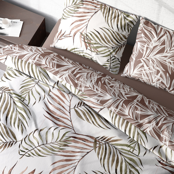 Posteľná súprava z bavlneného saténu 160x200+ 2x70x80 Boho 002 