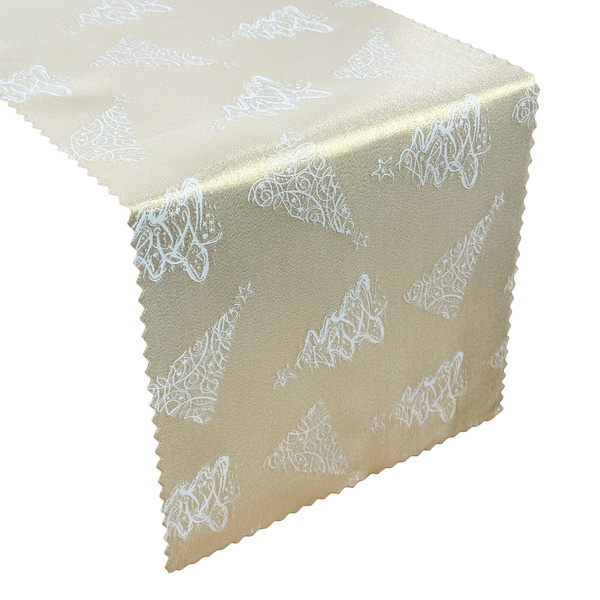 Obojstranné Behúne s Nešpinivou Úpravou Vianočný Strom Z-3401 Zlatý