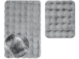 Kúpeľňové Koberčeky Aruba 3D Svetlo šedá - 2 ks