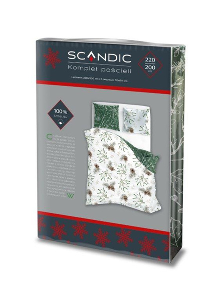 Bavlnené Posteľné Súpravy 220x200+ 2x70x80 Scandic 083