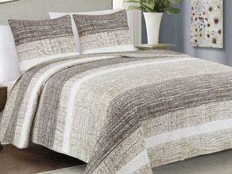 Obojstranné Prehozy na Posteľ TAVIRA J-035 Brian Beige 180x220+2x40x40