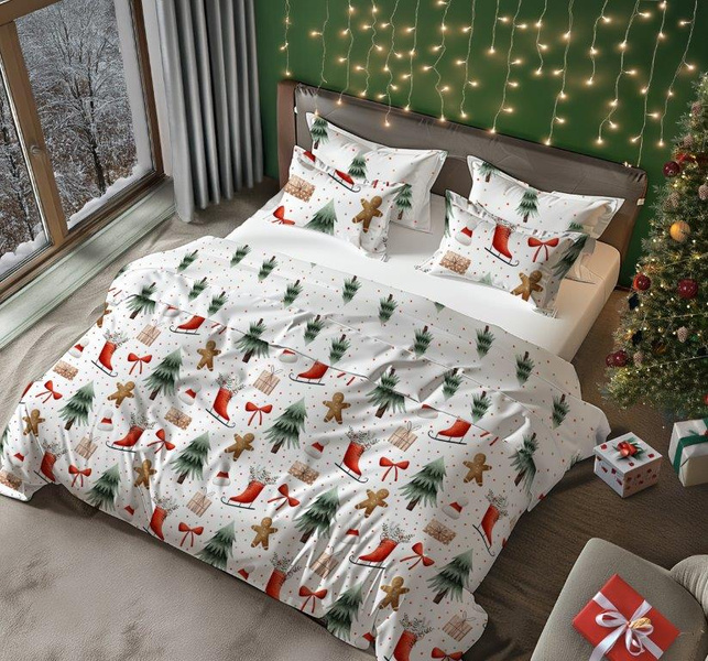 Bavlnené Posteľné Súpravy 160x200+ 2x70x80 Scandic 078