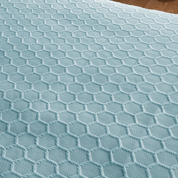 Obojstranné Prehozy Parla 3D Modrá Bez Vankúšov 220x240