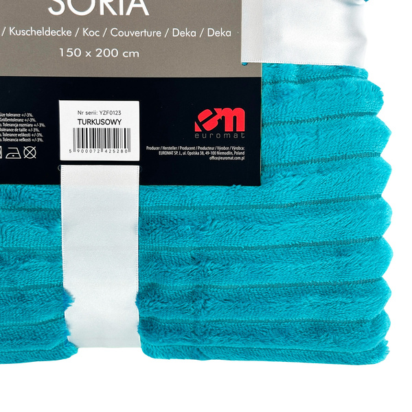 Deky z Mikrovlákna Soria Tyrkysová 150x200 cm