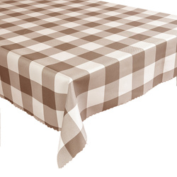 Obrusy s Nešpinivou Úpravou Alice Káro Hnedý