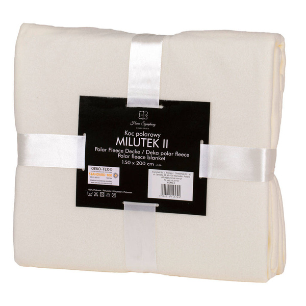 Fleecová Deka Milutek 150x200 Ecru
