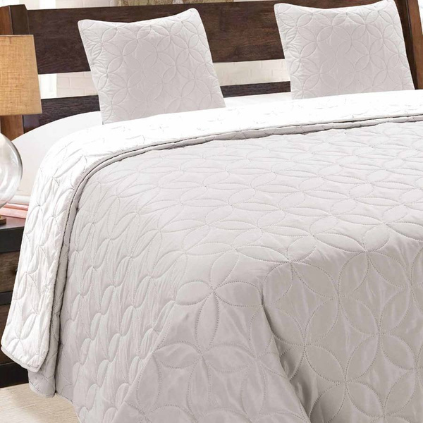 Obojstranné Prehozy Vigo II Šedá-Biela 006 180x220+2x40x40