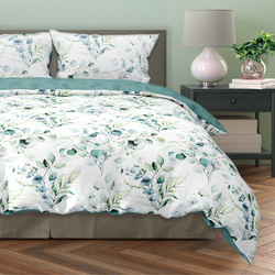 Posteľná súprava z bavlneného saténu 140x200+70x90 Milagro Verde 006