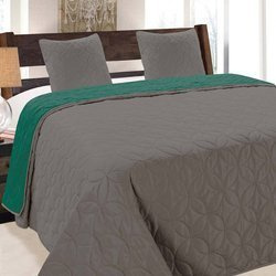 Obojstranné Prehozy na Posteľ Vigo II Emerald Grafit 006 220x240+2x40x40