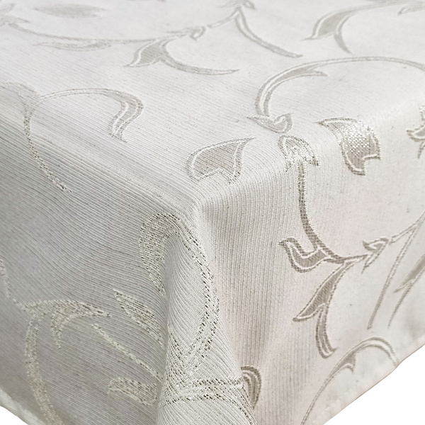 Obrusy Úpravou Jacquard Ines Silver Beige 02