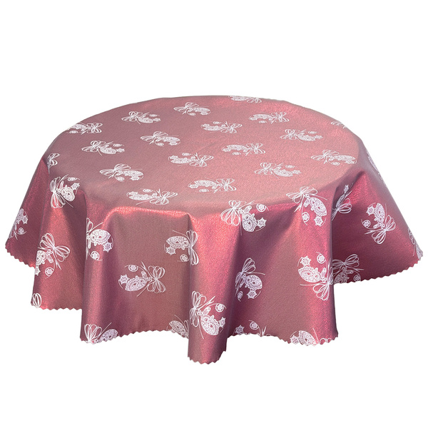 Obojstranné Obrusy s Nešpinivou Vianočný Vínna Vianočná Ozdoba Ornament Okrúhly