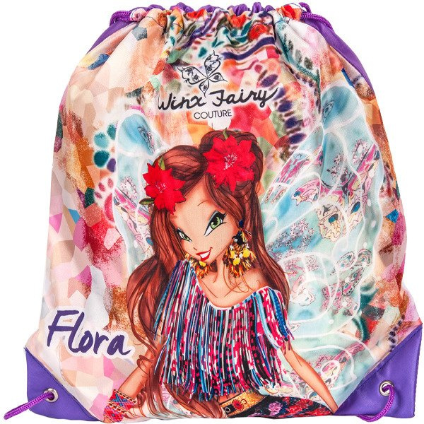 Vrecko na Telocvik a Prezúvky Winx Flora WXC 38x34 cm