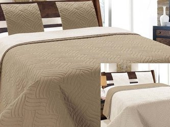 Obojstranné Prehozy na Posteľ Vigo II Cappuccino Ecru 11- Bez Vankúšov 220x240