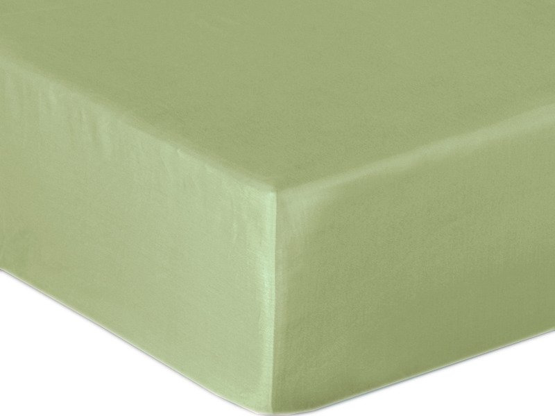 Bavlnené Prestieradlo Saténové s Gumičkou OLIVE