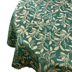 Obojstranné Obrusy s Nešpinivou Úpravou zelená Sneh 1 Okrúhly