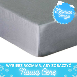 Bavlnené Prestieradlo Saténové s Gumičkou Svetlo Šedá 37