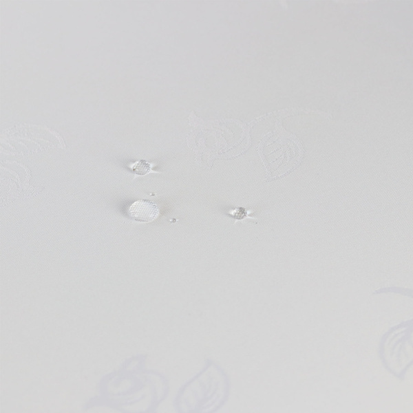 Obrusy s Nešpinivou Úpravou 147 Biela Ruže Okrúhly