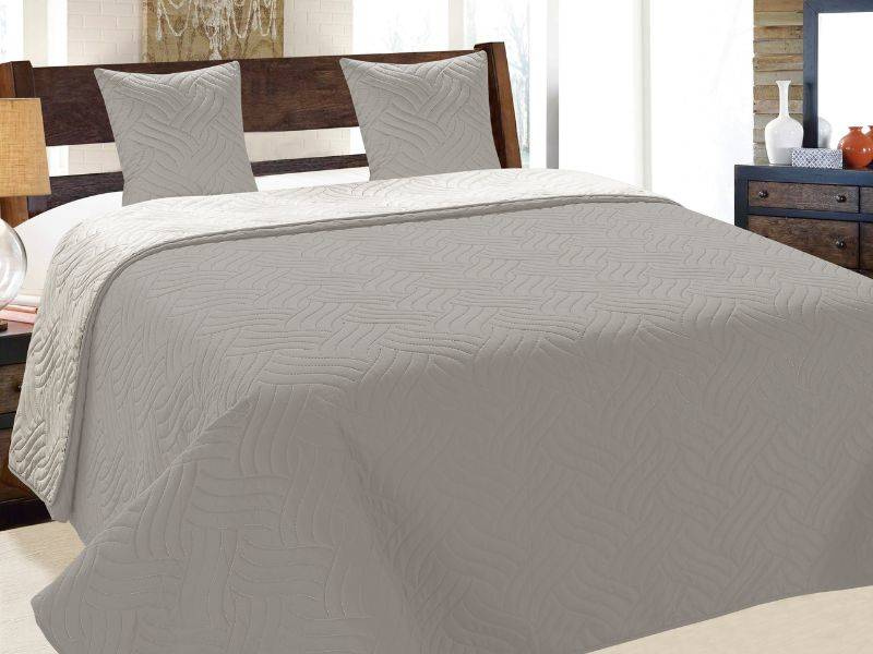 Obojstranné Prehozy Vigo II 011 Sivá 180x220+2x40x40