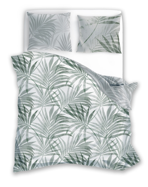 Posteľná súprava z bavlneného saténu 140x200+70x90 Milagro Verde 004