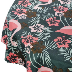 Vonkajší Vodeodolný polyesterový záhradný obrus Plameniaky Okrúhly