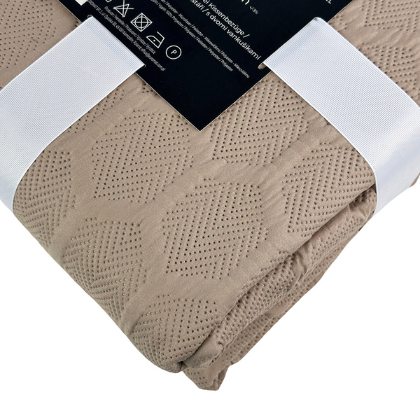 Obojstranné Prehozy Parla 3D Béžová 220x240+2x40x40