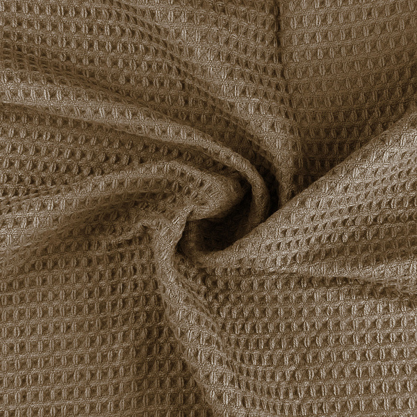 Žakárová Prikrývka Alta S Brmbolcami Vaflová Štruktúra Taupe Béžová 150x200 cm