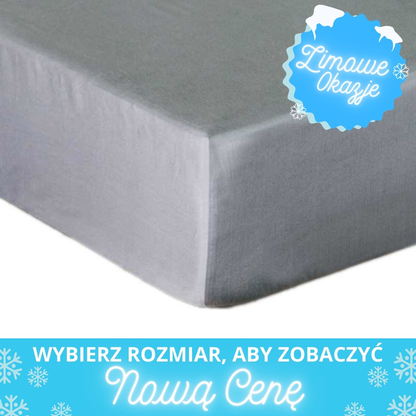 Bavlnené Prestieradlo Saténové s Gumičkou Svetlo Šedá 37