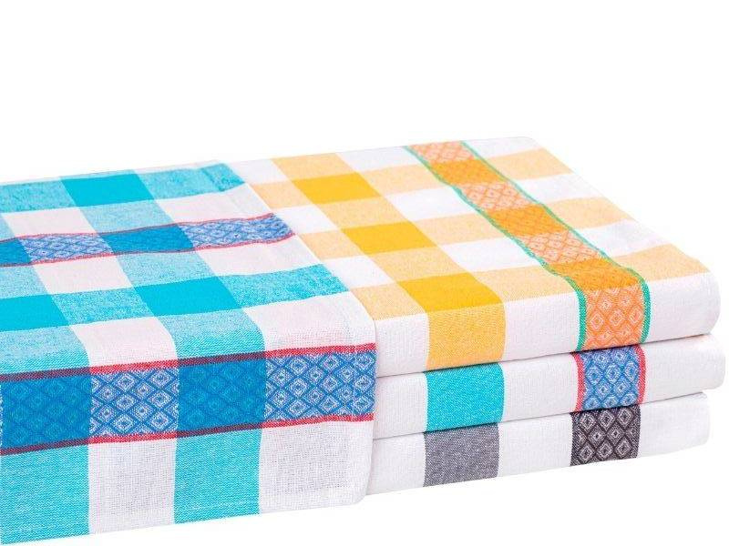 Bavlnené Kuchynské Utierky Stella Biela žltý 45x65 cm