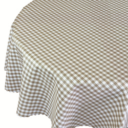 Obrusy s Nešpinivou Úpravou Alice Káro Káva Okrúhly