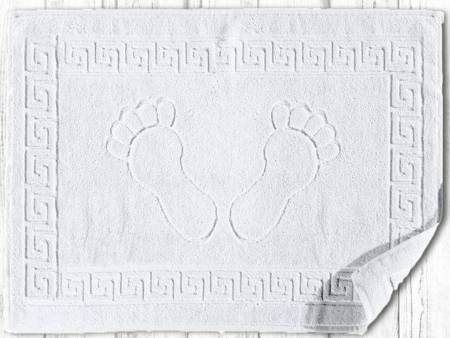 Bavlnené Kúpeľňové predložky Feet Greek Biela 50x70 cm