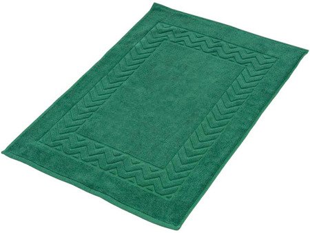 Bavlnené Kúpeľňové predložky Harvie Tmavo Zelená 50x70 cm