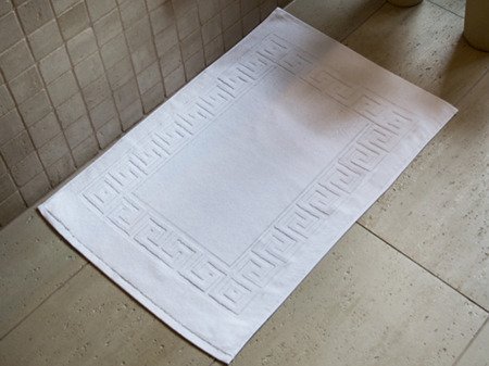 Bavlnené Kúpeľňové predložky Hotelové Greek 650 gsm Biela 50x70 cm