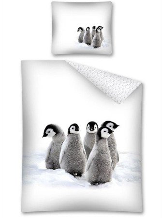 Bavlnené Obliečky Tučniaci Mláďatá  2443