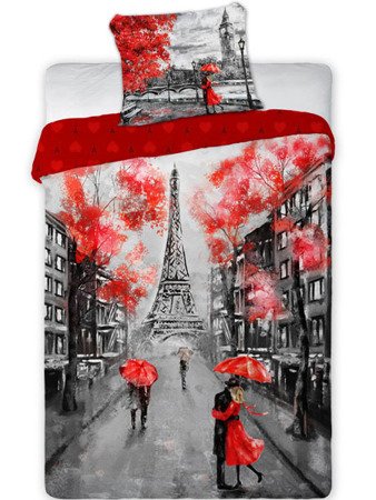 Bavlnené Posteľné Súpravy Valentines Amore 002 Paris