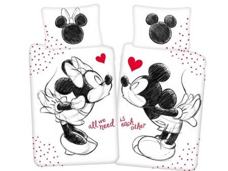 Bavlněné Povlečení Disney Minnie Mouse All We Need is Love