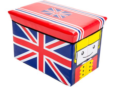 Box na Hračky- Pufa UK Flag SU-06 49x31x31 cm