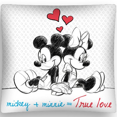 Obliečka na Vankúš 3D Minnie Mouse a Mickey Mouse 10 40x40 cm