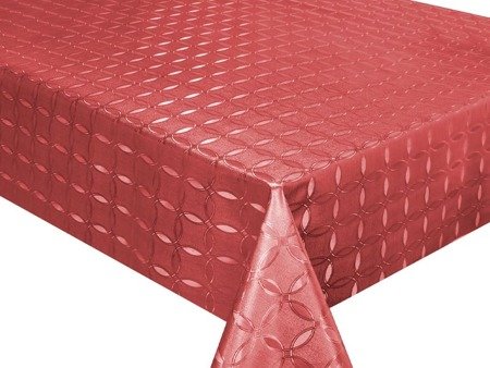 PVC Obrusy s Textilným Podkladom 3D Metallico T-6143M Red v Rolkách