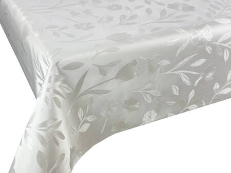 PVC Obrusy s Textilným Podkladom Pearl ZG-7161A WHITE