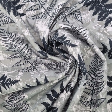 Vonkajší Vodeodolný polyesterový záhradný obrus Papraďový list Okrúhly 