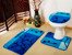 Kúpeľňové Koberčeky Borneo II N77 Modrý